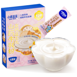 小鹿蓝蓝 高钙益生元山药牛乳粉20g*15支宝宝儿童早餐即食冲饮干净配方