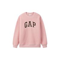 Gap 男女装秋季款仿羊羔绒贴布绣抓绒卫衣套头上衣609065