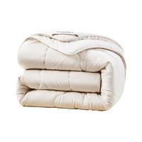 富安娜 FUANNAA类100%棉花被子冬季特厚被 单双人全棉被芯约8.9斤 203*229cm