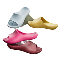 朴西2025柔软女士拖鞋静音室内防滑凉拖鞋厚底增高可外穿拖鞋男 岩石灰 40-41