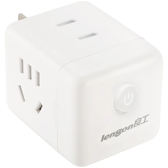 lengon 良工 XD-Q622 迷你魔方插座 带开关一转四