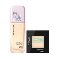 美宝莲 纽约轻亲粉底液粉饼控油持久不脱妆轻薄遮瑕Z