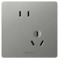 移动端、京东百亿补贴：公牛 开关插座 G12系列10A斜五孔插座86型面板G12Z223AS 灰色 十只装