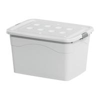 友耐（Younal）特大号收纳箱加厚衣物搬家打包被子玩具收纳整理箱塑料储物箱带轮 北欧白 250#加厚款【77.5*55*45cm】