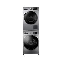 Midea 美的 快净系列 MG100A5-Y46B+MH90-H03Y 热泵式洗烘套装 银色