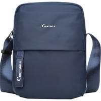 Crocodile鳄鱼恤【520】时尚休闲包包男士潮流轻便布包单肩斜挎百搭小包CA2XB1935蓝色 1935-08蓝色