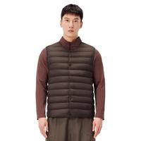 伯希和户外800蓬羽绒马甲男秋冬轻薄保暖登山防风排骨羽绒服 乌木棕 | 800蓬鹅绒 M