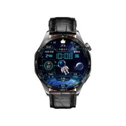 华为 蓝牙通话 智能手表 鳄鱼皮表带  真皮表带 曜石黑 黑色 46mm