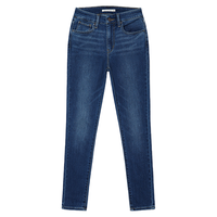 Levi's 李维斯 721高腰修身磨白设计牛仔裤女春秋2024显瘦休闲裤