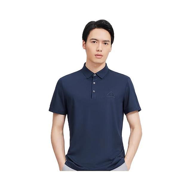 劲霸男装 男士polo纯色时尚休闲百搭夏季短袖polo衫男|FTBG2381 深兰 175/L