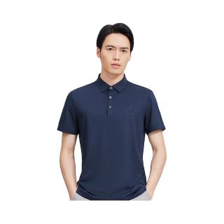 劲霸男装 男士polo纯色时尚休闲百搭夏季短袖polo衫男|FTBG2381 深兰 175/L