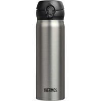 膳魔师(THERMOS)大容量保温杯不锈钢户外车载旅行单手弹盖魔膳师男女士学生水杯子 JNL-500-SBK 不锈钢色 500ML