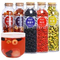 陌上花开 桂圆红枣枸杞胎菊枣片桑葚龙眼肉桑椹花茶养生五宝5罐装共495g