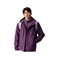 安踏大地之壳水壳3.0丨三合一硬壳冲锋衣男款防水防风加绒内胆两件套 紫砂色-6 2XL (男185)