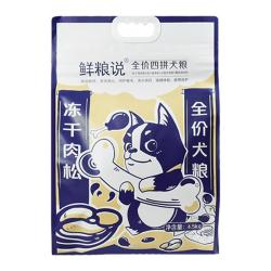 鲜粮说 狗粮幼成犬泰迪柯基比熊金毛大小型犬通用冻干四拼粮