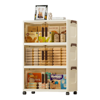 全品屋 收纳柜衣柜床头柜卧室置物柜简易柜子儿童宝宝抽屉靠墙柜整理箱 50面宽 三层