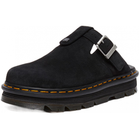 马汀博士 Dr.MartensZebZag WL半拖鞋毛里包头穆勒勃肯鞋 黑色