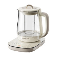  Joyoung/九阳 防溢沸萃 养生壶 玻璃滤网 玻璃面板 玻璃花茶壶  1.5L