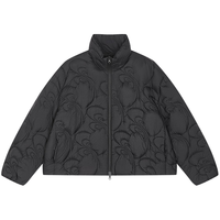 /江南布衣25冬羽绒服珩缝轻盈立领短款5PBC10620 001/本黑 M