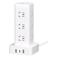 DELIXI 德力西 CD98H-DK12X2A1CG 立式插排 十二位五孔+双USB+TYPE-C 1.7m
