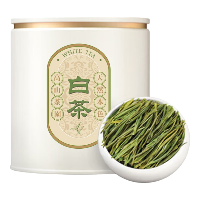 第一江南 安吉绿茶白茶 特级20g2024新茶明前茶叶罐装春茶品鉴装自己喝
