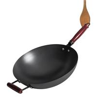 爱仕达(ASD)炒锅铁锅超轻圆底熟铁锅34cm锅炒菜锅家用 CF34A10D