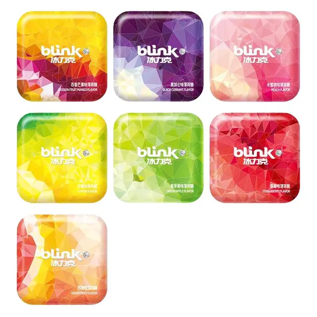 bLink 冰力克 无糖薄荷糖口气清新糖果口香糖圣诞节年货含片接吻糖