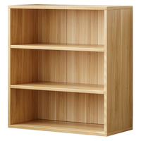 酷林书架落地简约书柜简易多层置物架客厅卧室储物收纳柜子 3层原木色 3层原木色 60*24*80cm