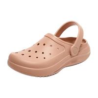 斯凯奇（Skechers）洞洞鞋女夏季透气防滑拖鞋女凉鞋沙滩鞋休闲鞋111514 桃粉色/PCH 36