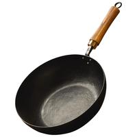 铁娃公社手工铁锅无涂层炒锅一人食家用炒菜不粘锅电磁炉燃气灶用
