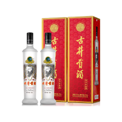 古井贡酒 双瓶装 浓香型白酒  盒装 750ml 55度（赠同款小样125ml）