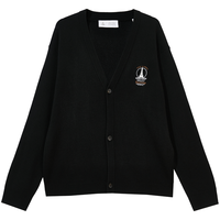 JACK&JONES 春秋男士羊绒毛衣宽松胸前字母刺绣时尚长袖针织衫开衫毛衣男上衣