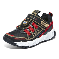 SKECHERS 斯凯奇 2024新年儿童鞋男童老爹鞋大童户外运动鞋407115L 白色/黑色/WTBK 35码