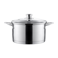 京东京造304不锈钢汤锅复底加厚高深欧式汤锅家用煲汤锅煮面锅22CM 【加深加厚】欧式汤锅22cm