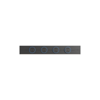 AUX/奥克斯 多功能 轨道插座+五孔 【带线明装】黑60cm+4个五孔