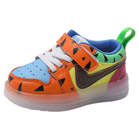 SOBB 小童撞色时尚潮流魔术贴男女童鞋软底板鞋休闲鞋学步鞋运动鞋