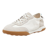 Bata休闲鞋女秋轻便通勤德训运动鞋VUZ02AM4 米白 37