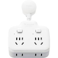 BULL 公牛 GN-97223 柔性品字形插排 二位五孔+二位二孔 分控款