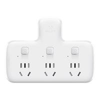 BULL 公牛 GN-96033 品字形一转三插座 无夜灯