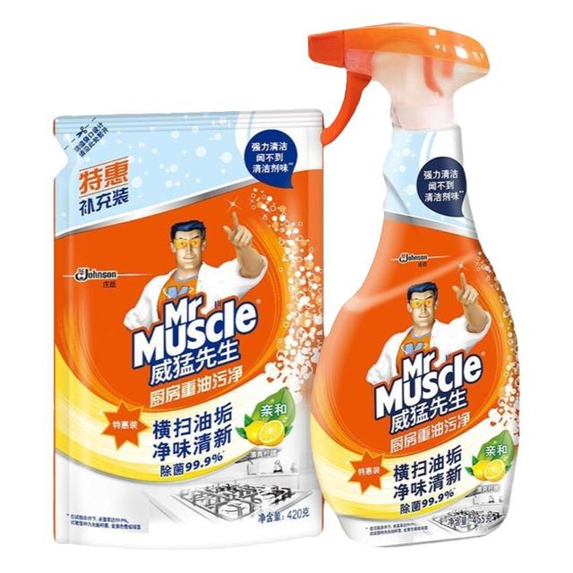 威猛先生 厨房重油污净 清爽柠檬