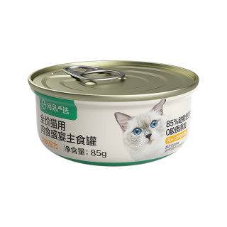网易天成 全价无谷湿粮发腮增肥主食猫罐头 鸡肉味 85g
