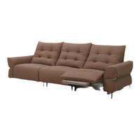 乐至宝LAZBOY真皮沙发客厅电动功能沙发零靠墙复古沙发巴赫683 伯爵深棕-2.77米-大-三人左电动