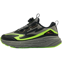 鸿星尔克童鞋儿童运动鞋男童冬季女童越野跑鞋休闲鞋中大童跑步鞋子 中灰/正黑 36