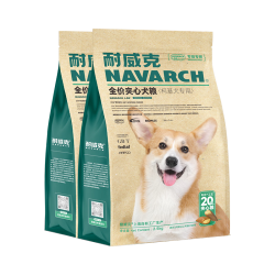 耐威克 avarch 耐威克 狗粮20%夹心鲜肉汪酥柯基狗粮5kg 小中大型犬成幼犬粮
