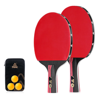 PEAK 匹克 乒乓球拍专业横直拍对拍套装含三只球拍包P4星