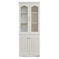 全友家居 书柜韩式田园二门三门书柜书房家具透明玻璃储物柜120625 二门书柜+三门书柜