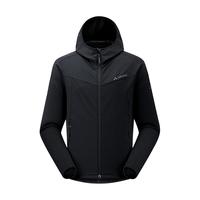 巍德 秋冬户外长袖抓绒T恤polartec运动保暖男士连帽运动外套