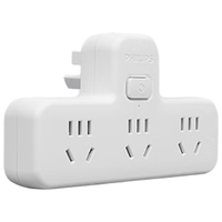 PHILIPS 飞利浦 SPB2030W/93 品字形插排 三位五孔 总控款 白色