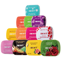 I'MINT IMINT无糖薄荷糖果清新口气接吻口香糖网红零食清爽含片香口糖r