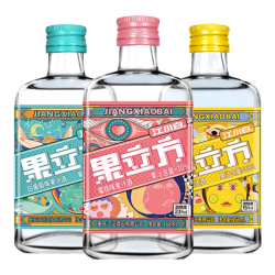江小白 果立方15度混合口味果酒168ml 3瓶